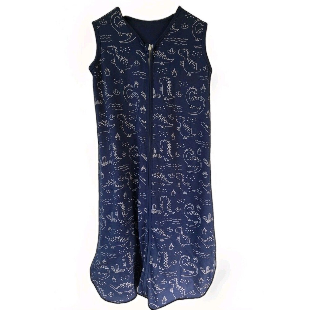 Baby Toddler Sleep Sack 0.5 TOG Blue Dinosaur Cotton 2-Way Zipper XL 2T New